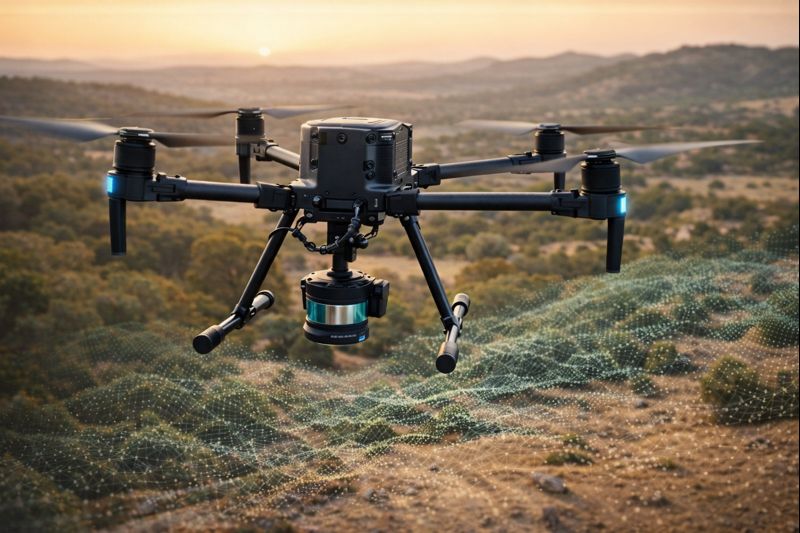 Topografía con Dron Lidar - Modelos Digitales del Terreno de alta precisión